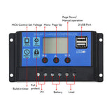 Solar Panel Regulator Charge Controller USB 30A 12V-24V