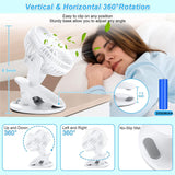 Portable Desk Fan Mini Usb Rechargeable Quiet Cooler Table Clip Pram Cooling AU