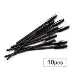 10pcs Disposable Mascara Wands Eyelash Brush Applicator