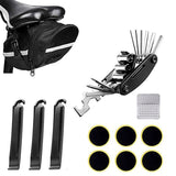 16PCS Bike Repair Multi Tool Mountain Bicycle Puncture Saddle Bag Tyre Patches