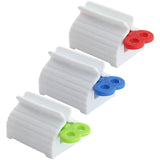 3PCS Toothpaste Squeezer Bathroom Tube Dispenser Rolling Holder Easy Stand Seat