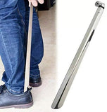 58cm Long Handle Shoehorn Stainless Steel Shoe Horn Lifter Tool