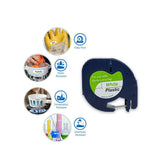 20PK Compatible Dymo LetraTag Refills 91331 Plastic Label Tape LT-100H 12mm x 4m