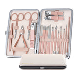 18PCS Manicure Pedicure Kit Set Stainless Steel Nail Grooming Clippers Tools