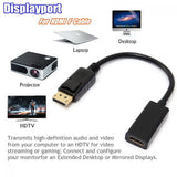 25cm Displayport DP to HDMI Cable Male to Female Full HD High Speed 1080P PC AU