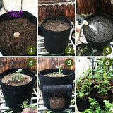 10 Gal Potato Grow Planter Container Bag Pouch Root Planting Pot Side Breathable