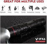 Super Bright Zoomable Torch Led Flashlight USB Rechargeable Tactical light AU