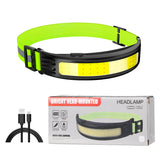 Waterproof COB LED Motion Sensor Head Torch USB Rechargeable Headlamp