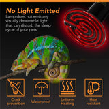 Au 50W Ceramic Infrared Light Heat Emitter Lamp Reptile Brooder Incubator Bulb