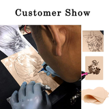 5-100 PCS Tattoo beginner Practice Eyebrow Art Double Side fake Skin Silicone