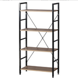 Display Shelf 4 Tier Sleek Modern Industrial Design 1.16m - Black
