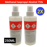 Isopropyl Alcohol 75% Spray 250ml Bottle House Office Cleaning 1x 2x 3x 4x New