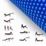 45x15cm EVA PHYSIO FOAM AB ROLLER YOGA PILATES EXERCISE BACK HOME GYM MASSAGE