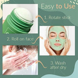 Green Tea Cleansing Facial Mask Stick Purifying Blackhead Acne Remover
