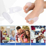 2 Silicone Gel Bunion Protector Toe Straightener Separator Alignment Pain Relief
