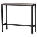 High Bar Table Nordic Industrial Design Stylish Modern 1m - Black and Walnut