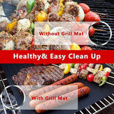 BBQ Grill Mat Reusable Bake Sheet Resistant Teflon Meat Barbecue Non-Stick Party