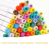 80PCS Marker Pen Set Dual Heads Graphic Artist Craft Sketch TOUCH Markers