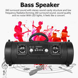 Portable Wireless Bluetooth Speakers Stereo Bass Outdoor Subwoofer USB/TF/ Radio