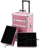 7 In 1 Professional Beauty Organizer Case Cosmetics Makeup Trolley Box Travel AU