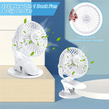 Portable Desk Fan Mini Usb Rechargeable Quiet Cooler Table Clip Pram Cooling AU