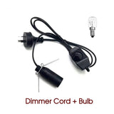 Salt Lamp Power Cord Himalayan 1.8m Dimmer or ON/OFF Button with FREE Bulb