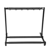 Stylish Guitar Stand Tidy Storage Rack Fits 5 Guitars Metal Padded Foam