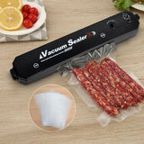 AUTOMATIC VACUUM SEALER MACHINE WITH 10PCS VACCUM BAGS FOOD PACKING KITCHEN TOOL