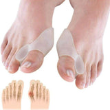 2 Silicone Gel Bunion Protector Toe Straightener Separator Alignment Pain Relief