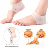 Silicone Gel Heel Socks Cracked Foot Skin Care Protector Sleeve Pain Relief
