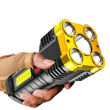 Super Bright 1200000LM Torch Led Flashlight USB Rechargeable Tactical Side Lamp