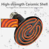 Au 50W Ceramic Infrared Light Heat Emitter Lamp Reptile Brooder Incubator Bulb
