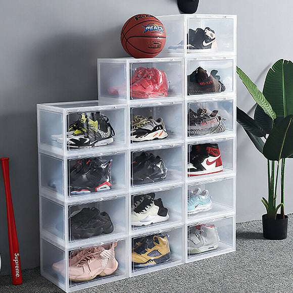 10x Premium Shoe Box Storage side Magnetic Sneakers Organizer Side Display