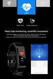Blood Pressure Heart Rate Monitor Fitness Tracker Smart Bracelet Watch Wristband