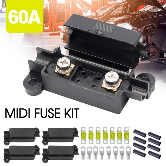 60A MIDI FUSE KIT 4 ANS Holder 7 x 60 AMP Fuses to suit Redarc BCDC Dual Battery