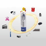 4x Rechargeable Battery NI-MH 1.2V 3000mAh AA Recharge Batteries