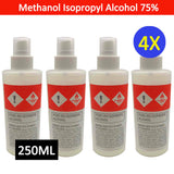 Isopropyl Alcohol 75% Spray 250ml Bottle House Office Cleaning 1x 2x 3x 4x New
