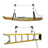 Kayak Hoist Pulley System Bike Lift Garage Ceiling Rack Storage 125LBS Capacity