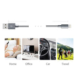 2M Genuine USB Nylon Cable Cord Charger for Apple iPhone X 8 7 6 5 5s iPad