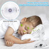 Portable Desk Fan Mini Usb Rechargeable Quiet Cooler Table Clip Pram Cooling AU