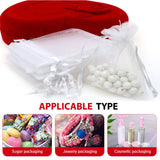 10-100Pcs 3 Size Organza Bag Sheer Bags Jewellery Wedding Candy Packaging Gift