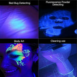 51 LED 395 nM UV Flashlight Ultraviolet Blacklight Aluminum Torch Light Lamp