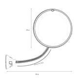 10X Magnifying Makeup Mirror With LED Light Cosmetic 360° Rotation Flexible AU