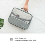 7Pcs Au Packing Cubes Travel Pouches Luggage Organiser Clothes Suitcase Bag