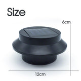 1x Solar Power 3LED Fence Light Outdoor Garden Wall Pathway Lamp
