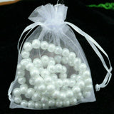 10-100Pcs 3 Size Organza Bag Sheer Bags Jewellery Wedding Candy Packaging Gift