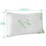 Luxury Soft Memory Foam Natural Bamboo Pillow Bed Fabric Cover 70 x 40cm AU POST