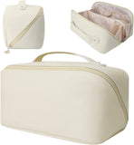 Cosmetic Divider Bag PU Makeup case Storage Portable Travel Pouch Large Capacity