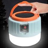 Portable LED Solar Camping Light Lantern Outdoor Tent Lamp USB Rechargeable