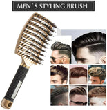 Nylon Bristle Detangling Boar Hair Brush Head Scalp Massage Vented Comb AU